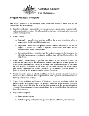 Project Proposal Template