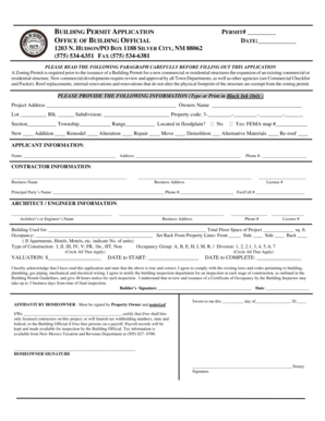 New Mexico Building Permit Application