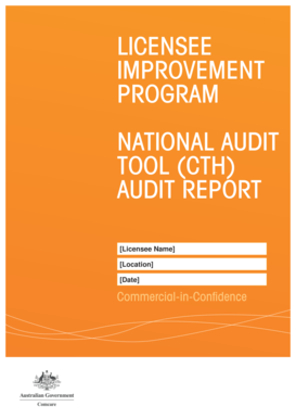 Licensee Improvement Program NAT (CTH) audit report. Licensee Improvement