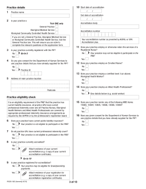 Practice Nurse Incentive Programme Application