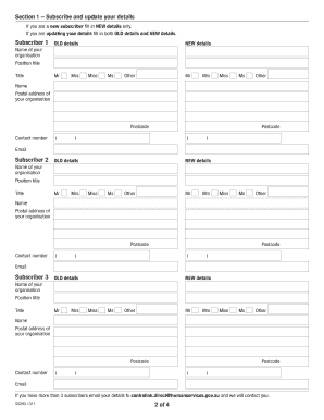 Centrelink Publications Application Form