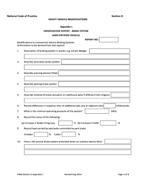 Brake System Modification Report