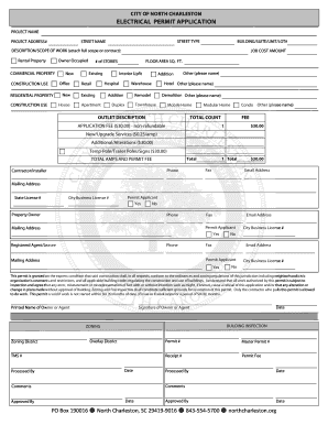 City of North Charleston Electrical Permit Application