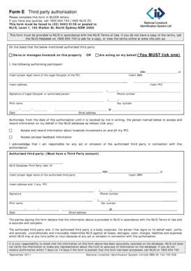 Third Party Authorisation Form