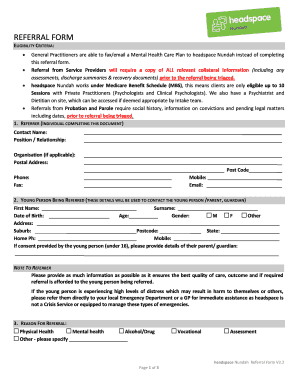 headspace Nundah Referral Form