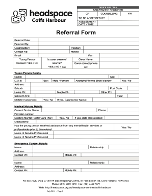 Mental Health Referral Form