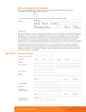 Confidential Medical and Personal Statement (CMAPS)