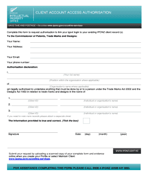 Client Account Access Authorisation