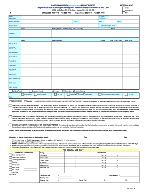 Lake Havasu City Building Permit Application