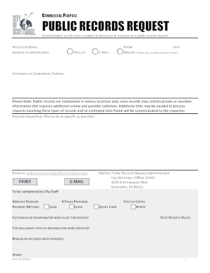 Public Records Request Form