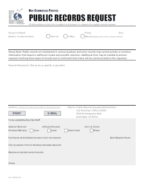 Public Records Request Form