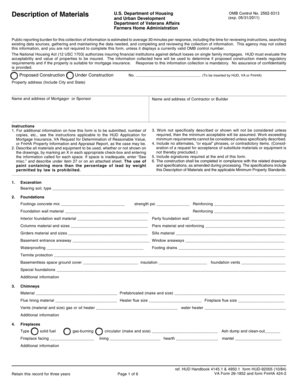 HUD-92005 Form