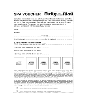 Spa Voucher
