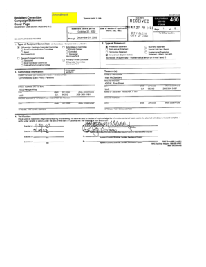Schedule A Monetary Contributions Form