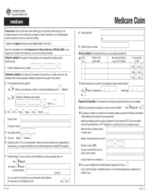 Medicare Claim Form