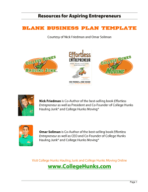 Business Plan Template
