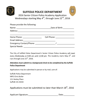 Fillable Online SUFFOLK POLICE DEPARTMENT Fax Email Print - pdfFiller