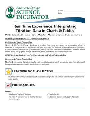 Titration Lab Worksheet