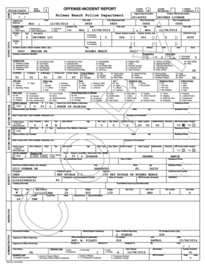 Florida Drivers License Offense Incident Report