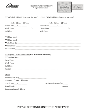 Child Registration Form
