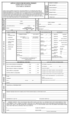 Building Permit Application
