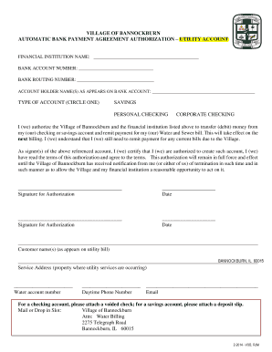 Automatic Bank Payment Authorization
