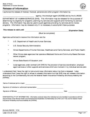 Illinois Release of Information Form