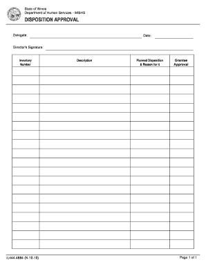 Illinois Disposition Approval Form