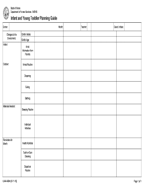 Illinois Infant and Young Toddler Planning Guide