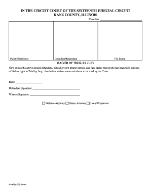 Waiver of Trial by Jury
