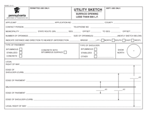 Utility Sketch Permit Application