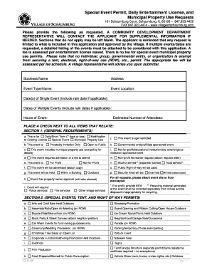 Special Event Permit Application