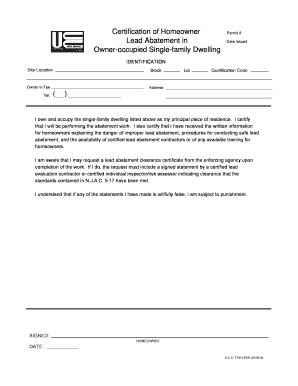 Lead Permit Application