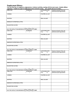 City of Dodge City Employment Application