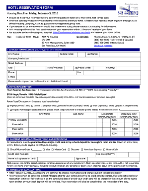Hotel Reservation Form