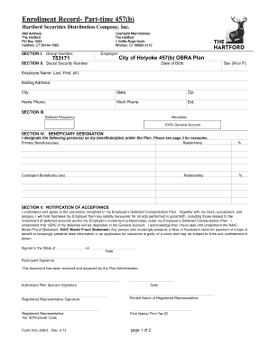 457(b) Deferred Compensation Enrollment Form
