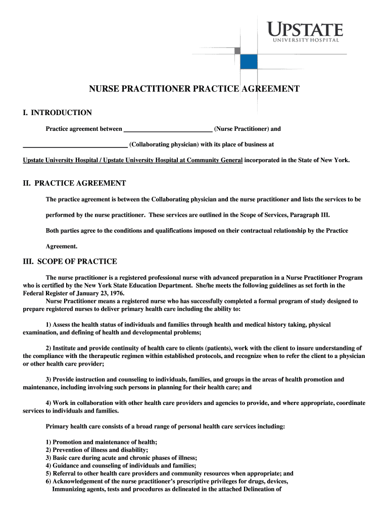 pcn agreement template Preview on Page 1