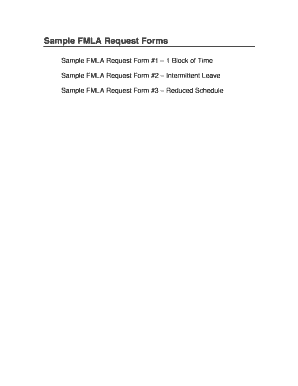 FMLA Request Form Template