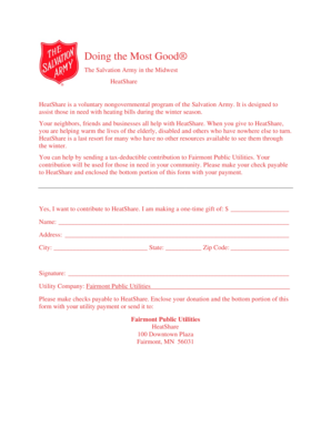 HeatShare Donation Form