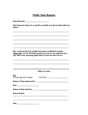 Public Data Request Form