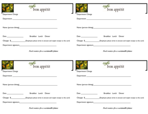 Department Charge Form