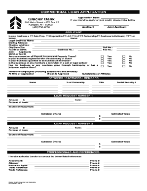 Commercial Loan Application
