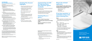 Checking Plus Account Application