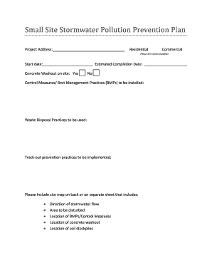 Stormwater Pollution Prevention Plan