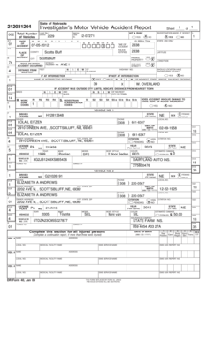 Delaware vehicle registration card - State of Nebraska 212031204 Investigators Motor Vehicle Accident Report Local No - scottsbluff