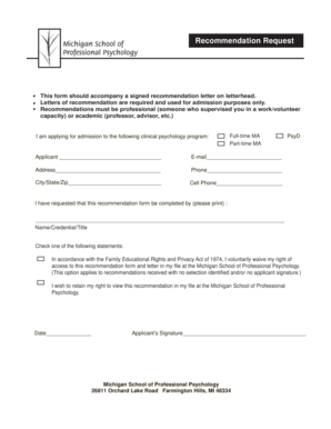 Sample recommendation letter for employee - This form should accompany a signed recommendation letter on