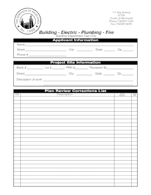 New Jersey Building Permit Application