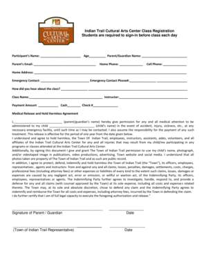 Indian Trail Cultural Arts Center Class Registration