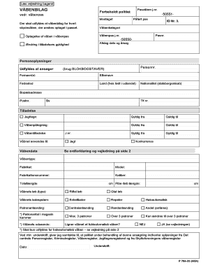 Firearm Registration Form