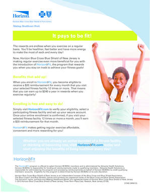 HorizonbFit Fitness Reimbursement Program
